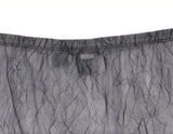GUESS Black Mesh Crinkle Midi Skirt