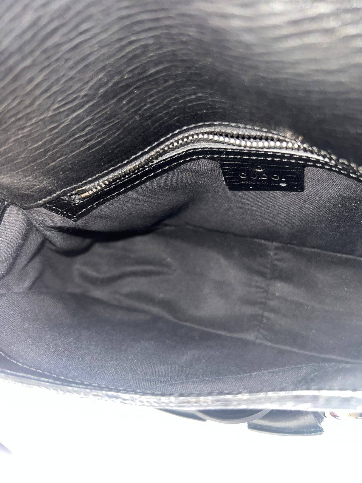Gucci Black GG Canvas Horsebit Chain