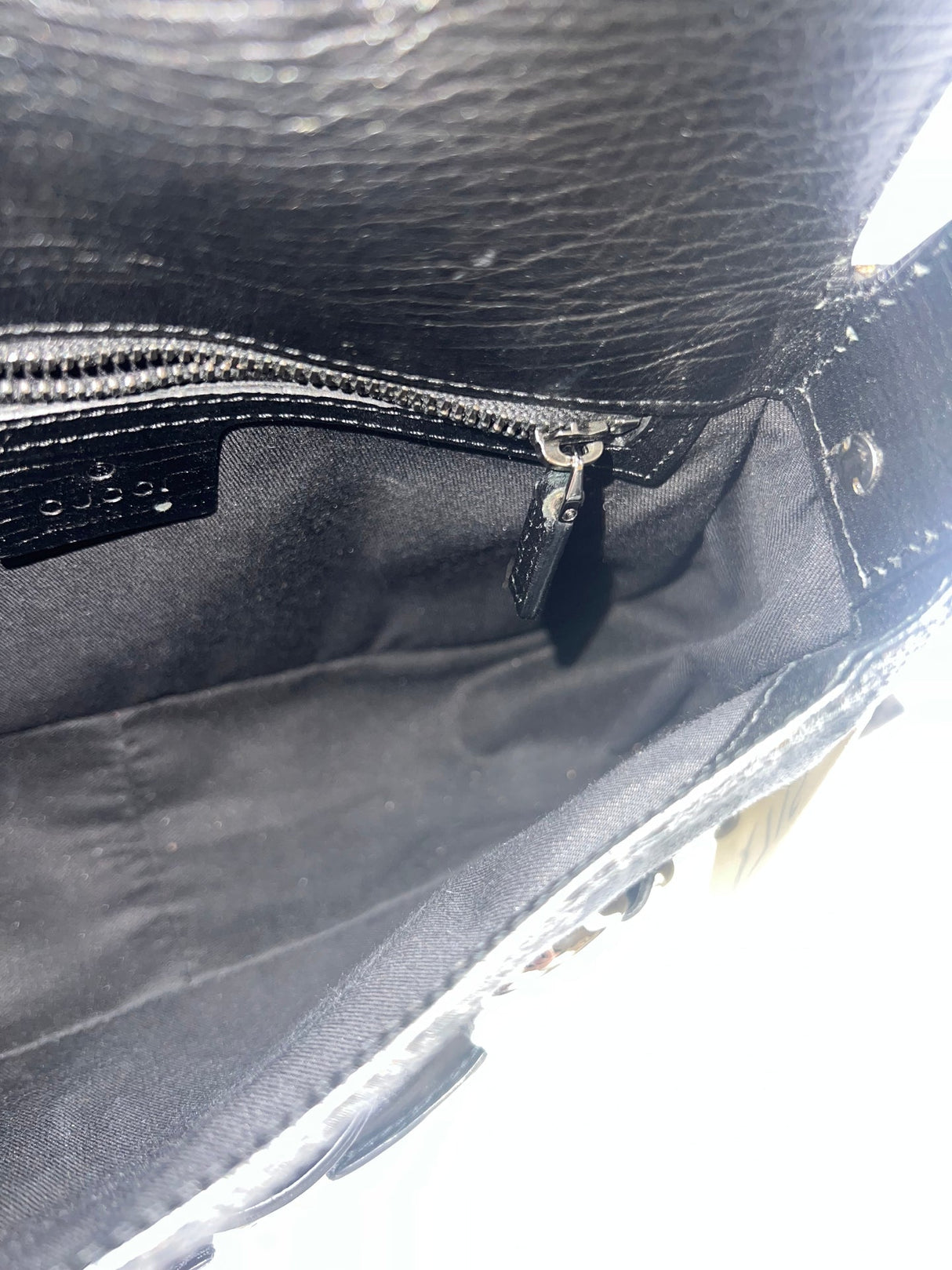 Gucci Black GG Canvas Horsebit Chain