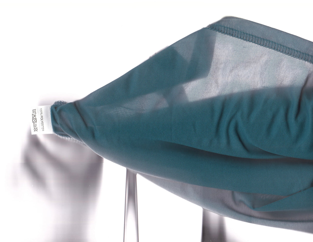 GAPA PARIS Teal Mesh Tank Top