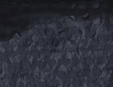 COTTONADE PARIS Dark Blue Circle Detail Midi Skirt