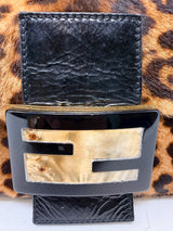 Fendi Mamma Baguette Leopard Print Pony Hair