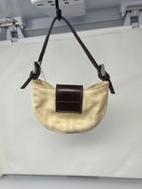 Fendi Mini Croissant Zucca Beige Canvas