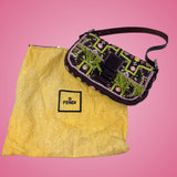 Fendi Baguette Beaded Embroidered with Fringe