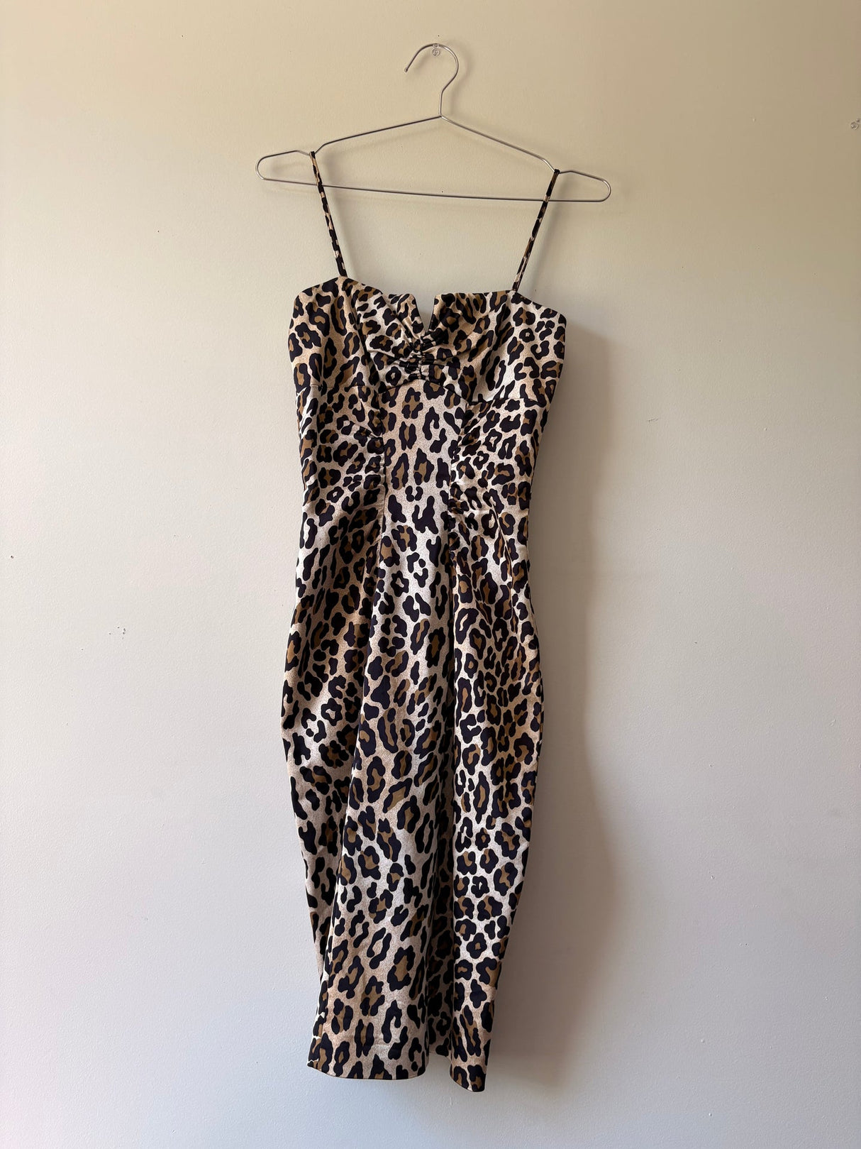 Cheetah print cache dress