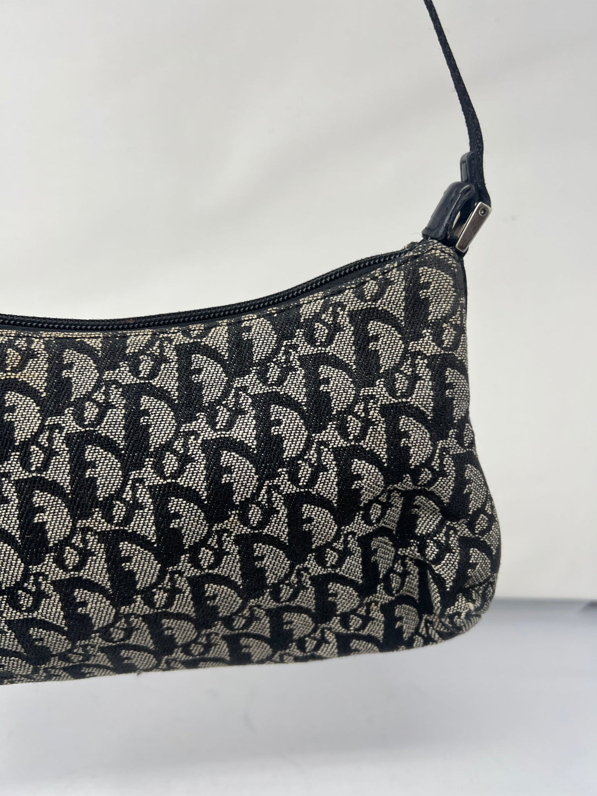 Christian Dior Trotter Jacquard Canvas Shoulder Bag