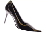 MICHELLE K Two Tone Purple and Green Pointed Toe Heels US 7.5