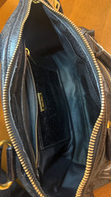 Miu Miu Black Leather Shine Vitello Bag