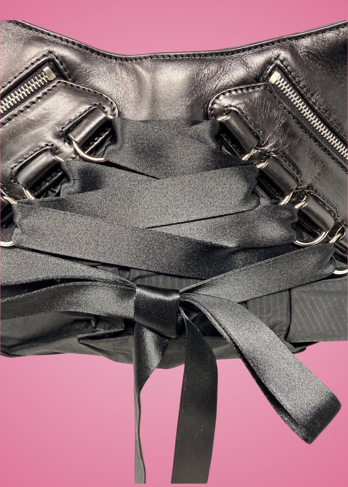 Dior Black Ballerina Corset Bag