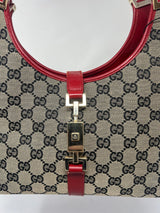 Gucci Jackie Small Red GG Canvas Shoulder Bag