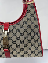 Gucci Jackie Small Red GG Canvas Shoulder Bag