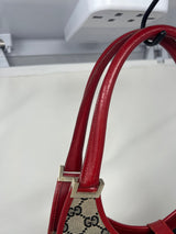 Gucci Jackie Small Red GG Canvas Shoulder Bag