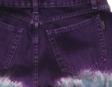 FENDI Purple Tie Dye Jeans