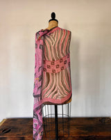 Fendi Pink Silk printed scarf