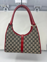 Gucci Jackie Small Red GG Canvas Shoulder Bag