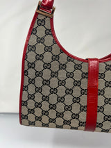 Gucci Jackie Small Red GG Canvas Shoulder Bag