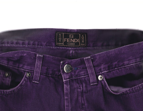 FENDI Purple Tie Dye Jeans