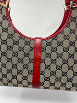 Gucci Jackie Small Red GG Canvas Shoulder Bag