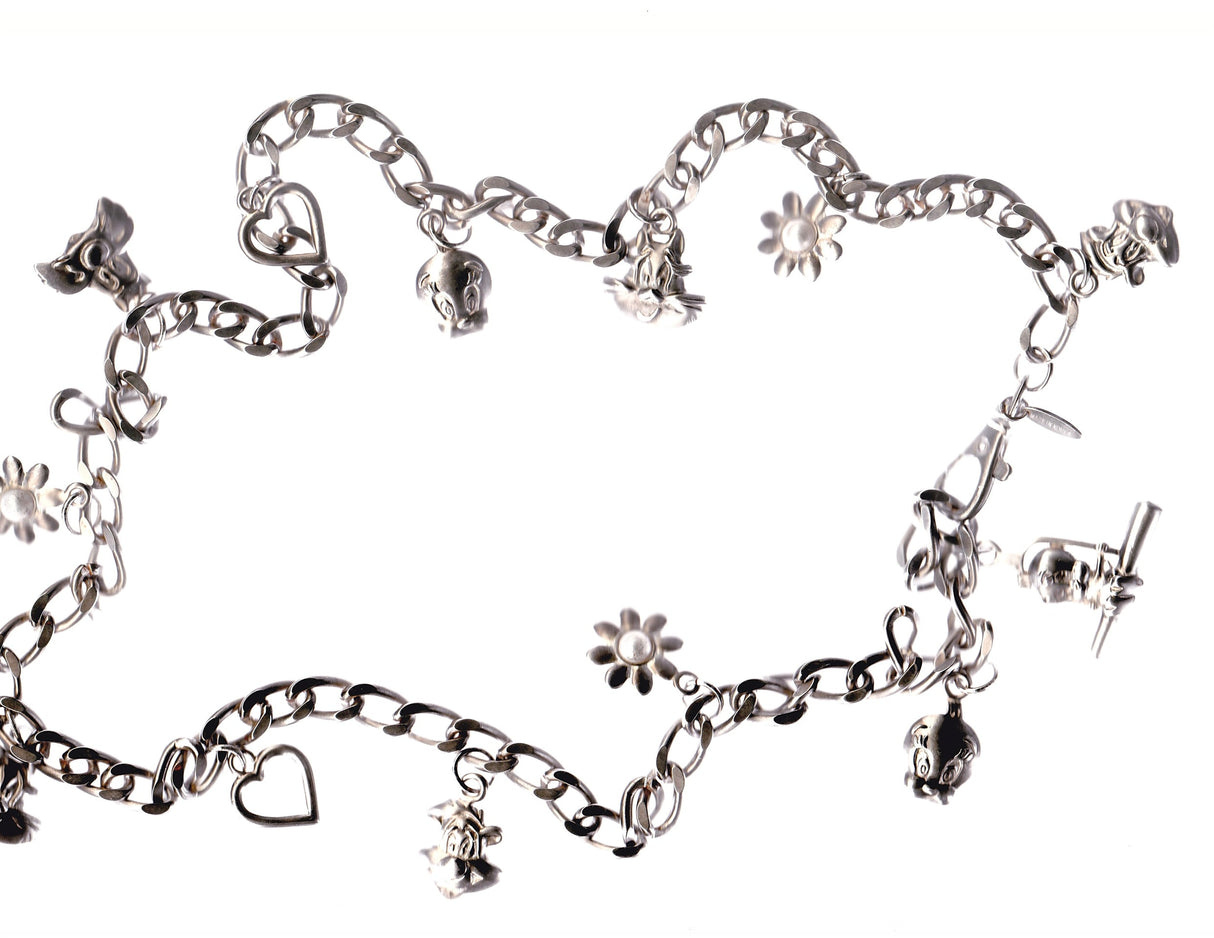 Silver Looney Tunes Charm Belt