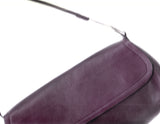 BUENO Purple Leather Shoulder Bag