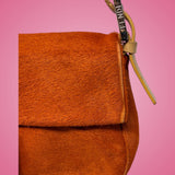 Fendi Baguette Orange Pony Hair