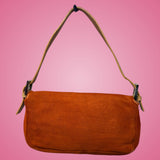 Fendi Baguette Orange Pony Hair