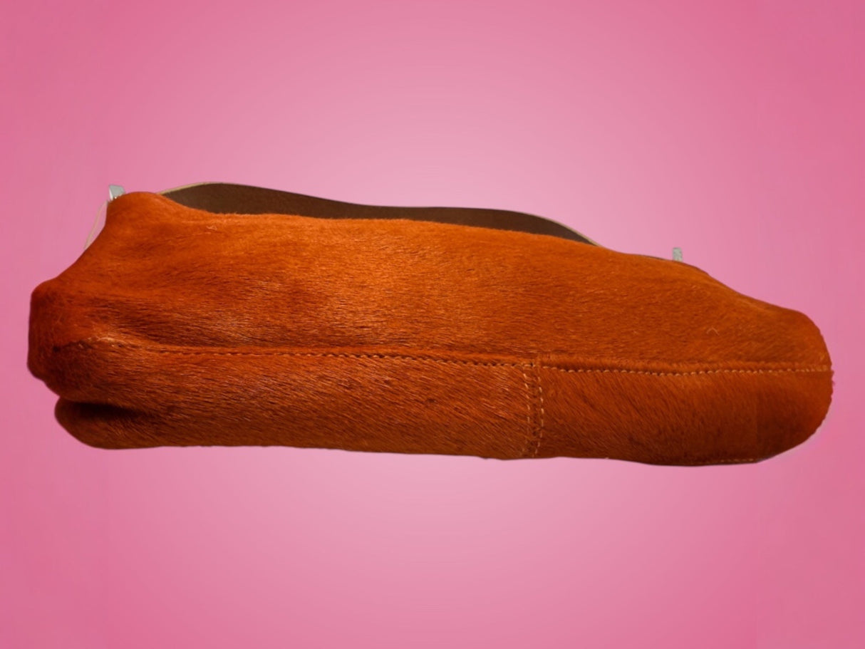 Fendi Baguette Orange Pony Hair