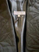 Ted Lapidus Floral Collar Noir Coat