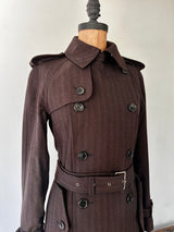 2005 AW	 Junya Watanabe Comme de Garcon Pinstripe Double Breasted Trench