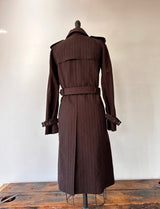 2005 AW	 Junya Watanabe Comme de Garcon Pinstripe Double Breasted Trench