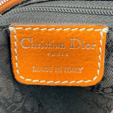 Christian Dior Orange Leather Top Handle Bag