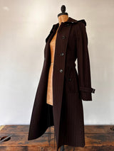2005 AW	 Junya Watanabe Comme de Garcon Pinstripe Double Breasted Trench