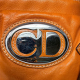Christian Dior Orange Leather Top Handle Bag