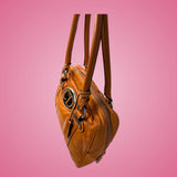 Christian Dior Orange Leather Top Handle Bag