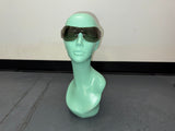 VERSACE Brown Shield Sunglasses with Silver Detail