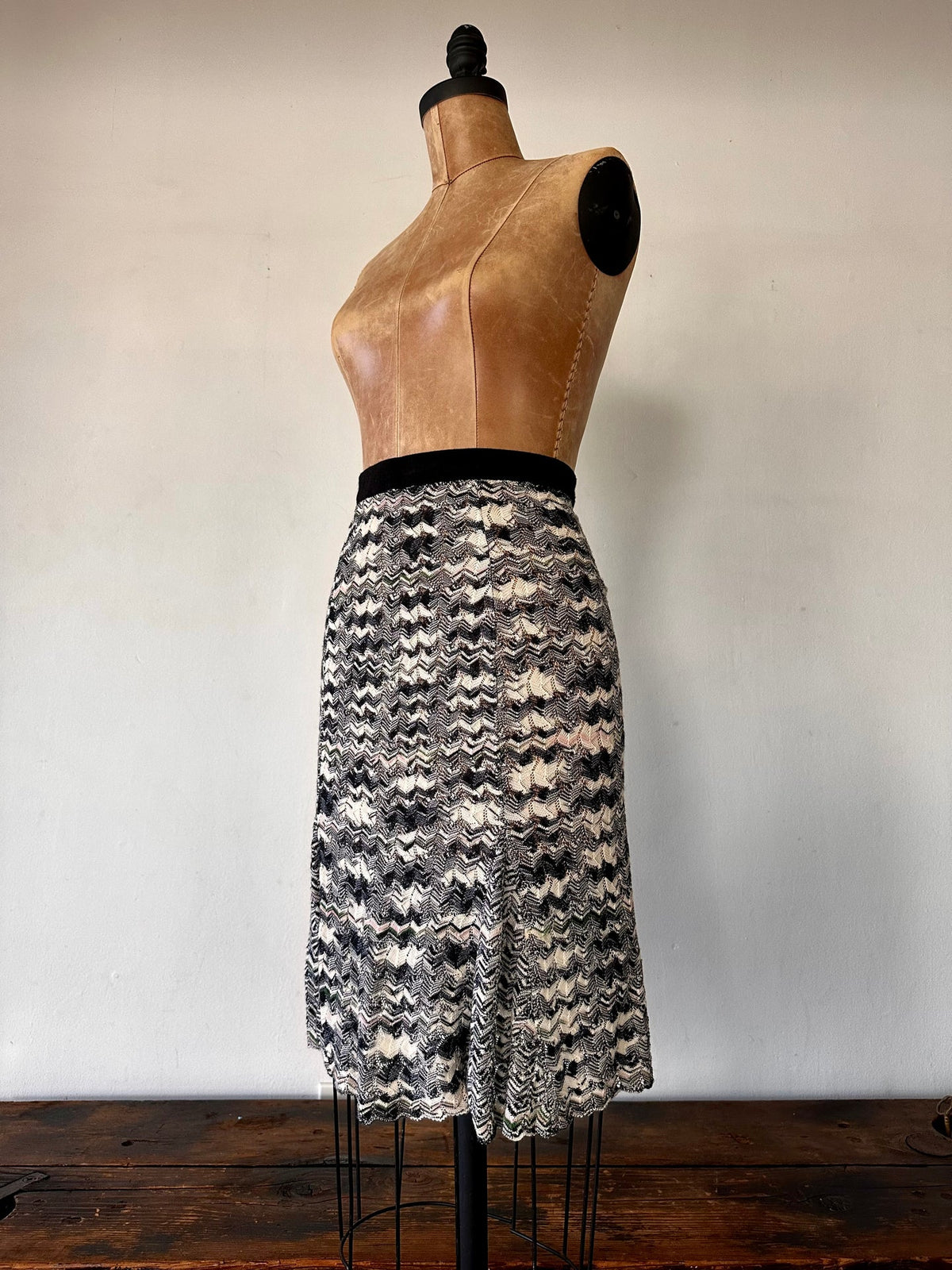 Missoni Noir & Blanc Knit Skirt