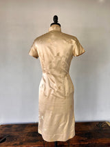 Champagne Mandarin collar  Dress
