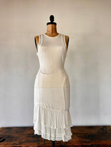 1990 Versace Cream Hand Knit skirt set