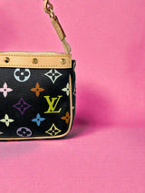 Louis Vuitton Murakami Black Multi Monogram Pochette