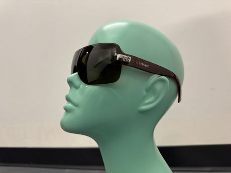 VERSACE Brown Shield Sunglasses