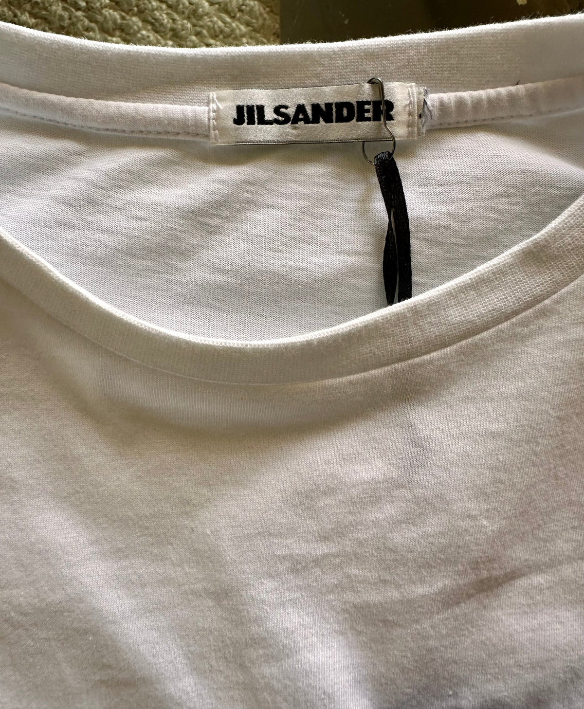 Jil Sander White cargo pocket tshirt