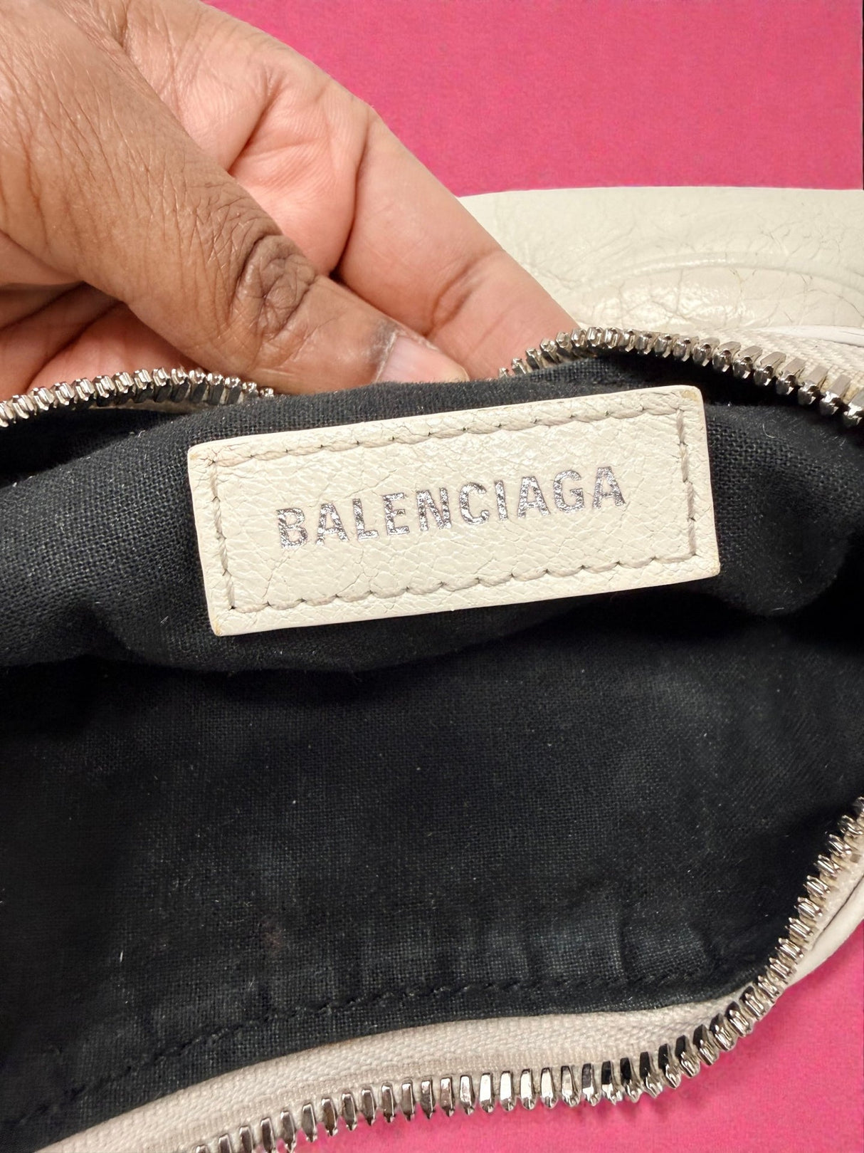 Balenciaga Le Cagole White Leather