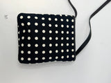 YSL Black and White Polka Dot Crossbody Bag