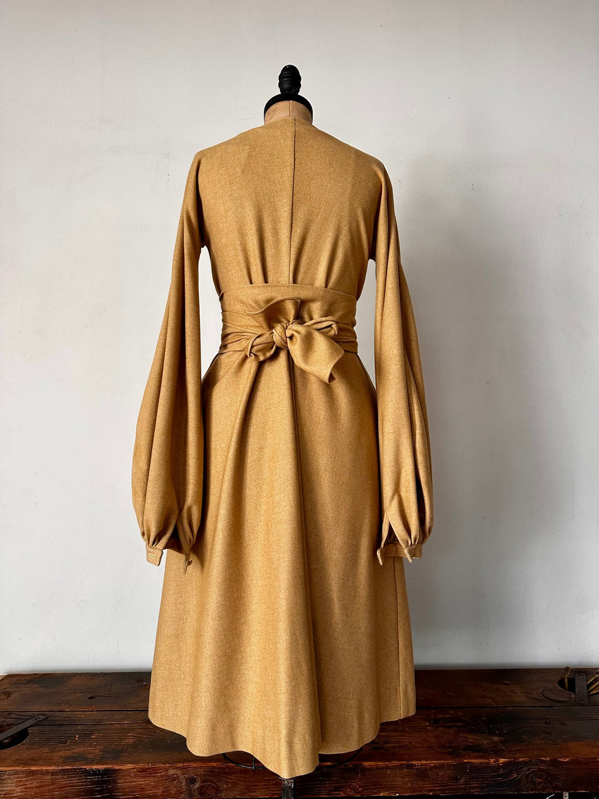 1970 Manning Silver Camel wool a-line Coat