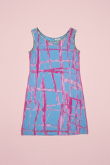 Custo Barcelona Sequin Fringe Printed Mini Dress