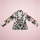 Cavalli cow print blazer
