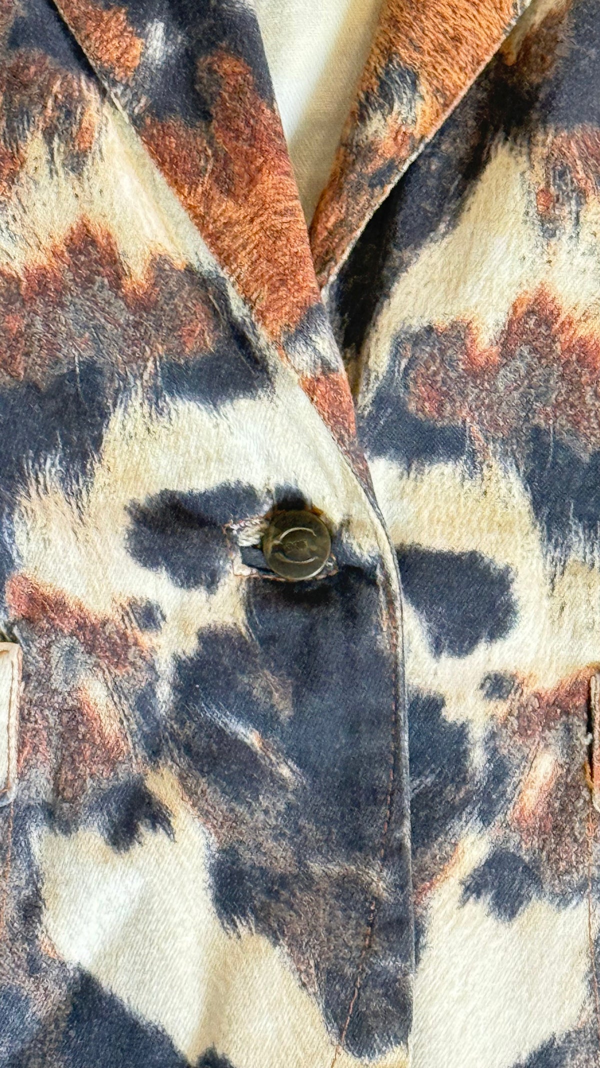 Cavalli cow print blazer