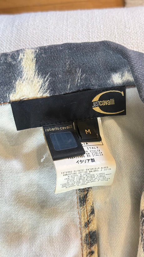 Cavalli cow print blazer