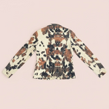 Cavalli cow print blazer