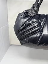 Fendi x Moncler Collab Black Puffy Spy Bag